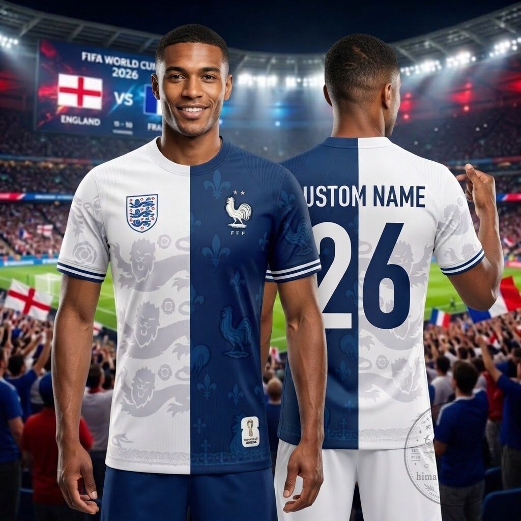 England vs France FIFA World Cup 2026 Soccer Jersey 5 England vs France FIFA World Cup 2026 Soccer Jersey
