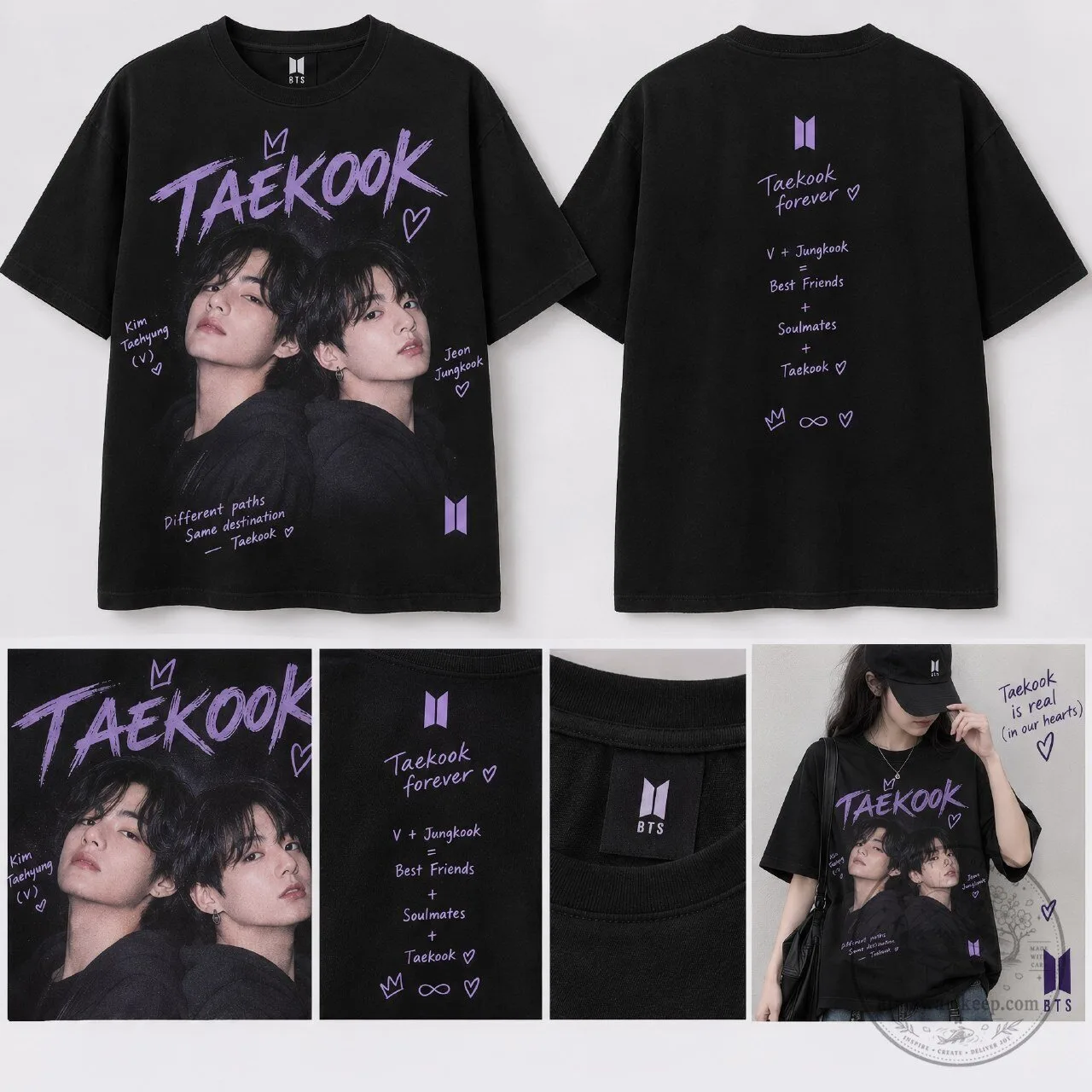 BTS Taekook Merchandise T-Shirt