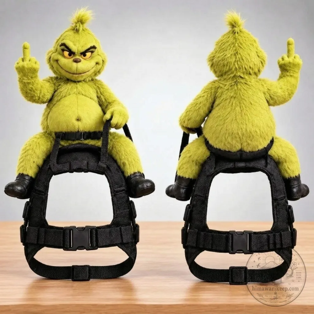 Funny Grinch Rider Dog Harness Funny Grinch Rider Dog Harness