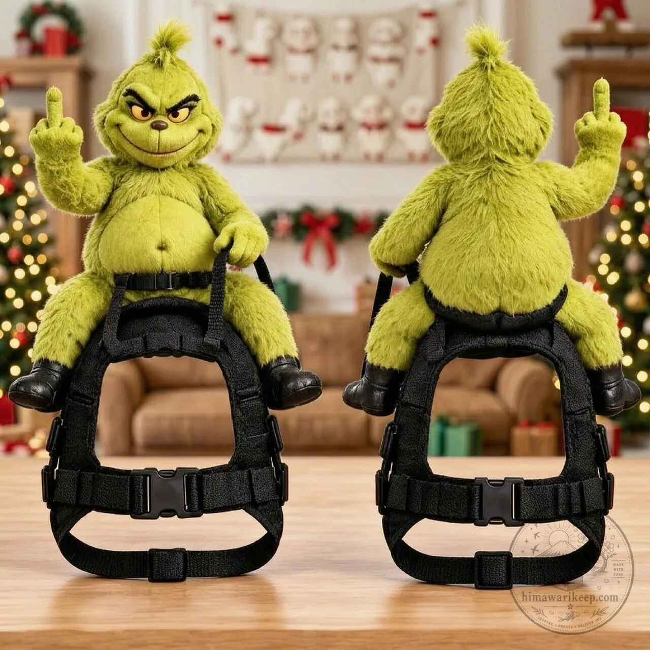 Funny Grinch Rider Dog Harness 6 Funny Grinch Rider Dog Harness