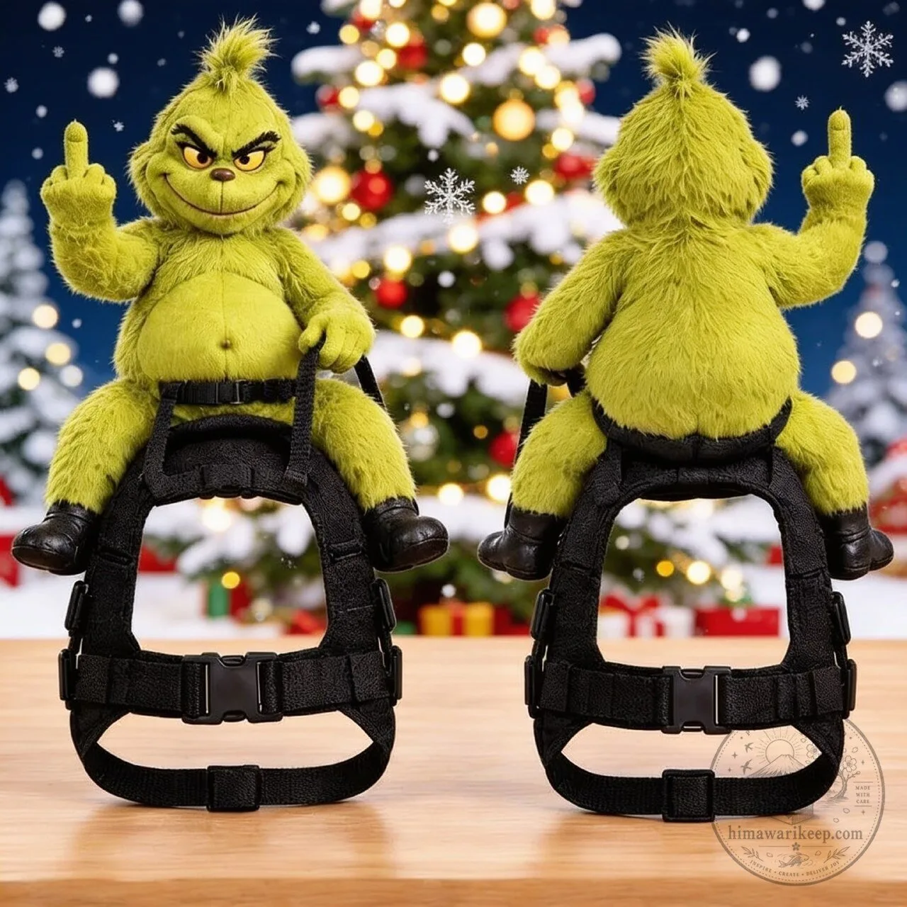 Funny Grinch Rider Dog Harness 7 Funny Grinch Rider Dog Harness